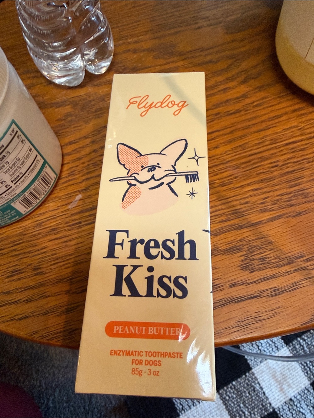 NIB Flydog Fresh Kiss Peanut Butter Dog Enzymatic Toothpaste Set of 2!